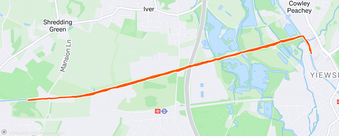 Map of the activity, Morning Run
