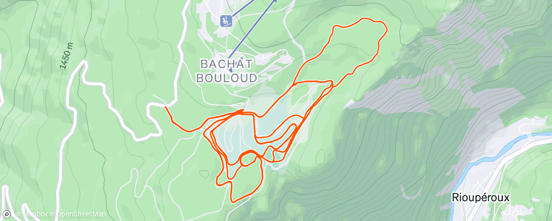 Map of the activity, domaine skiable pour ski directeur droit