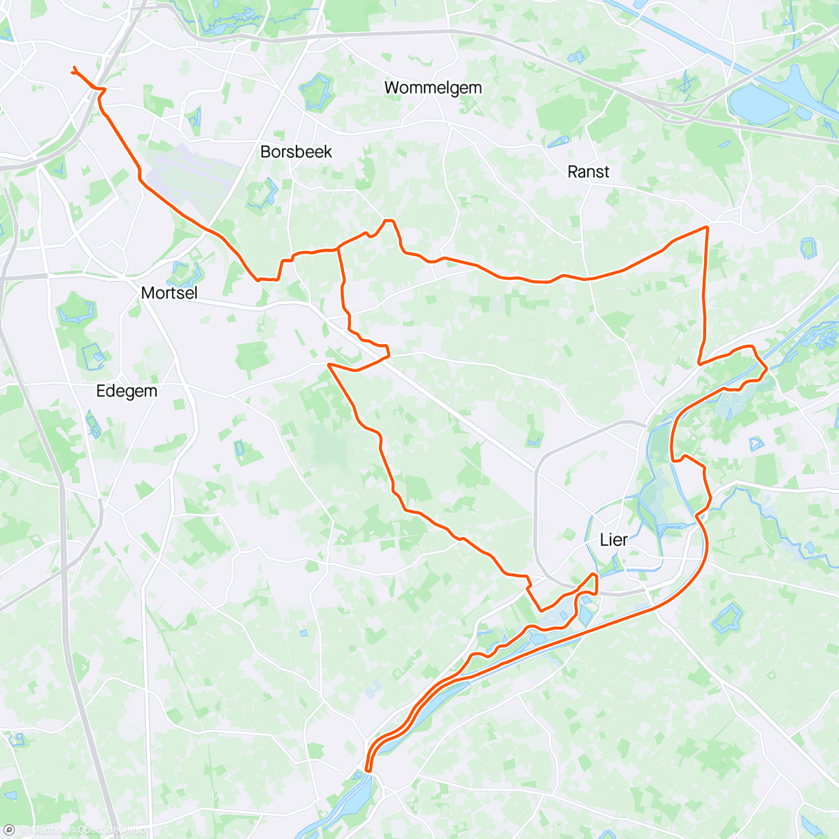 Map of the activity, ZS - Woensdag