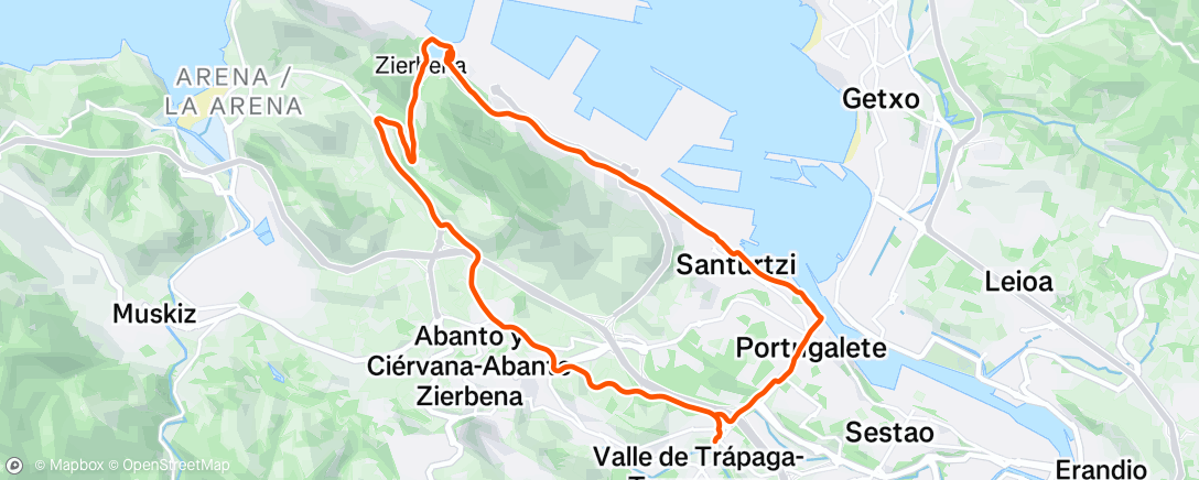 Map of the activity, Primer BiciPlaya 2025