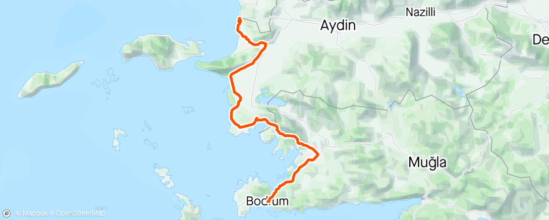 Map of the activity, Ronde van Turkye rit 6     13de