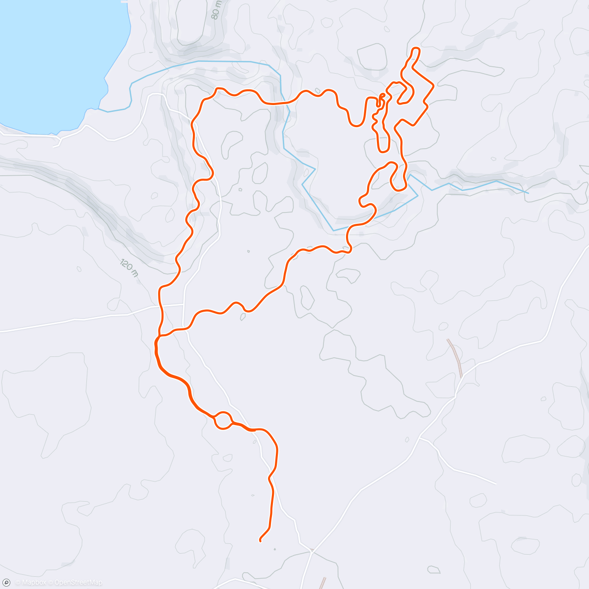 Map of the activity, Zwift - Castle to Castle in Makuri Islands