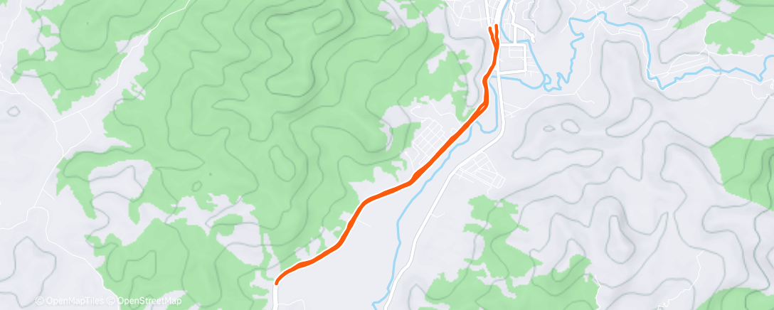 Map of the activity, Morning Run