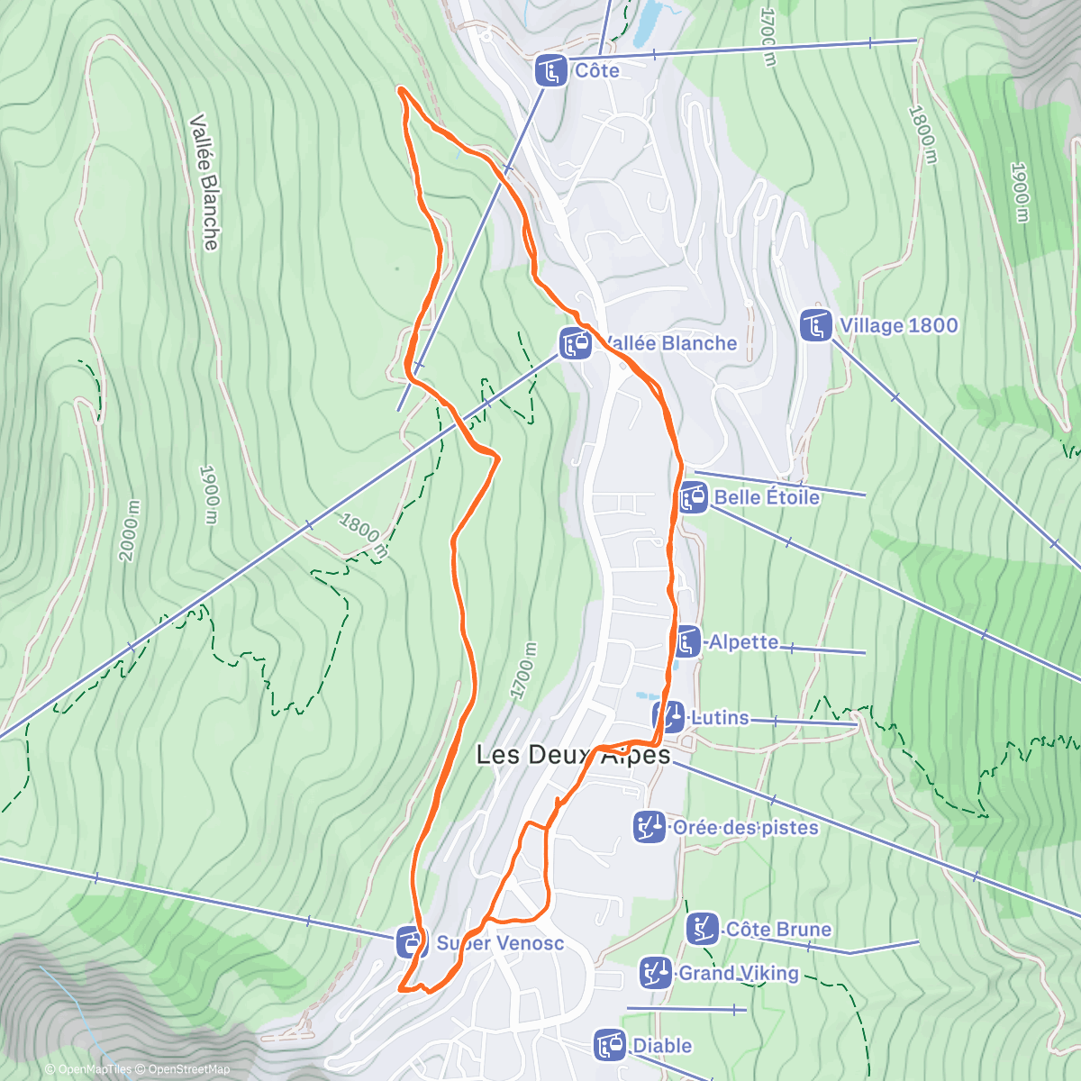 Map of the activity, La Boucle des Sagnes n°1 ➿