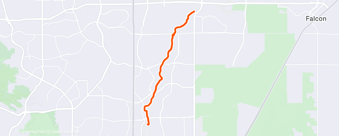 Map of the activity, Morning Run