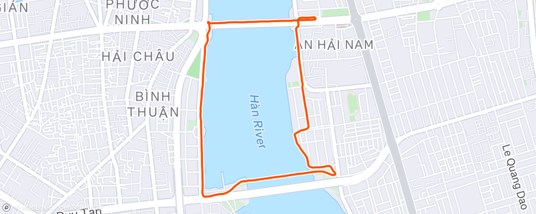 Map of the activity, Morning Run