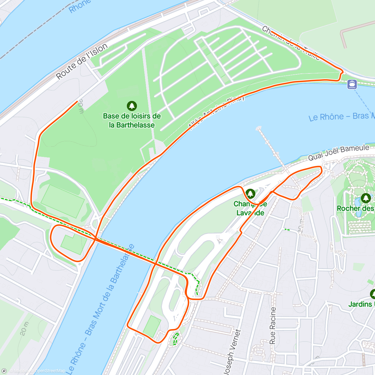 Map of the activity, Sur le Pont d’Avignon