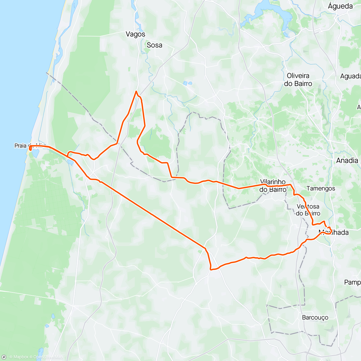 Map of the activity, Cheirinho a mar ⛱️