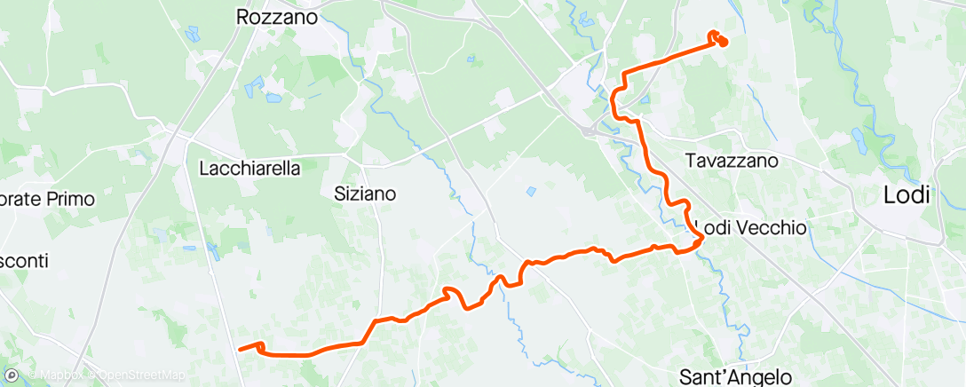 Map of the activity, Giro alla Certosa di Pavia