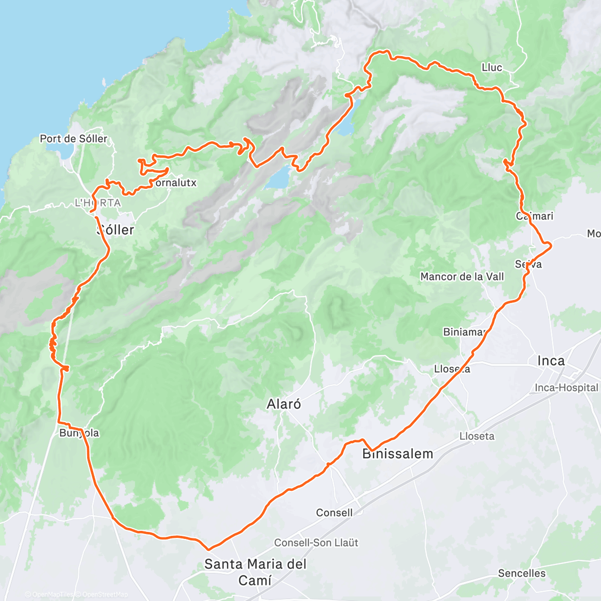 Карта физической активности (Sóller i ⛈️)