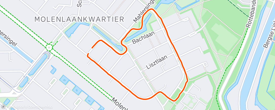 Map of the activity, Afternoon Walk