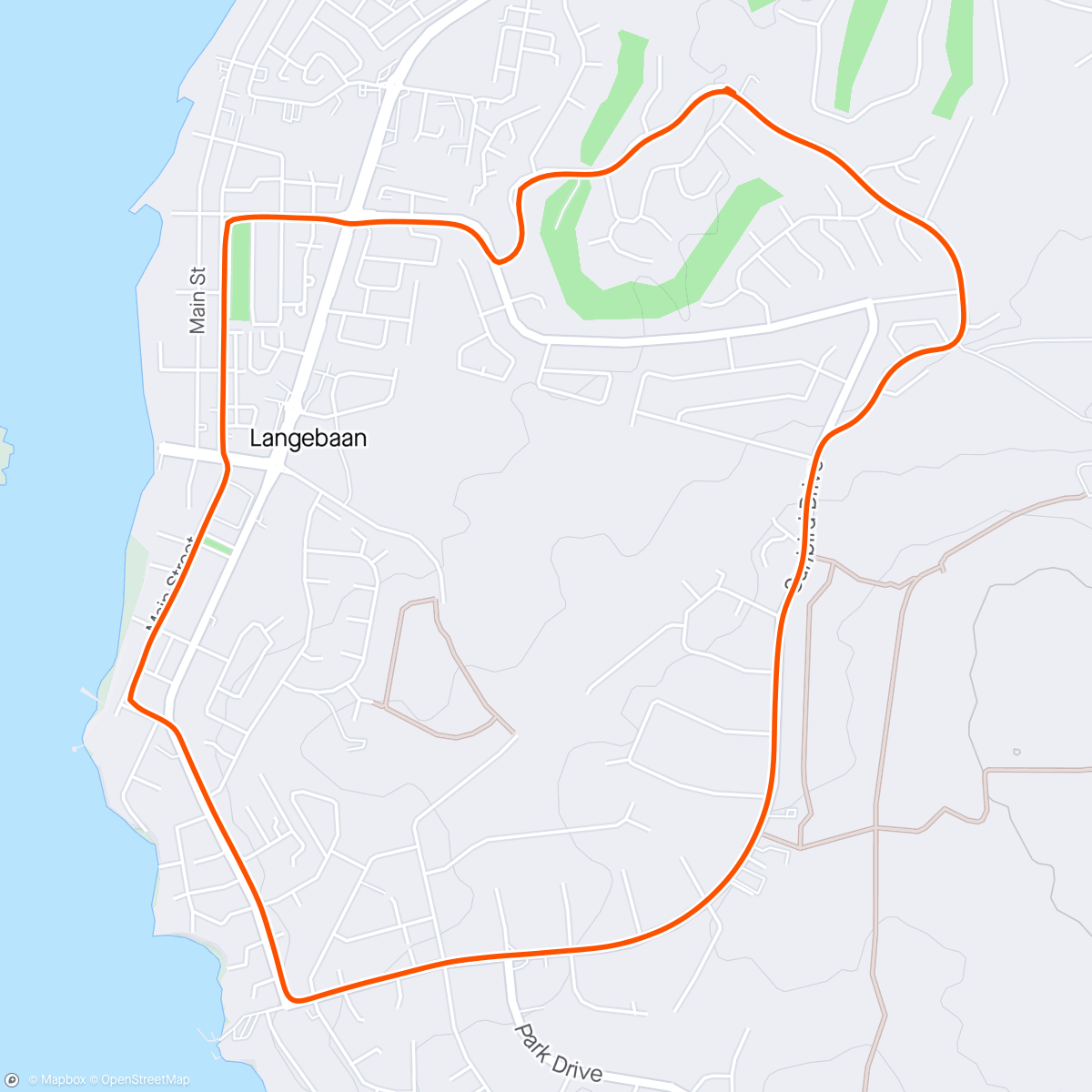 Map of the activity, Afternoon Run 👊🏻