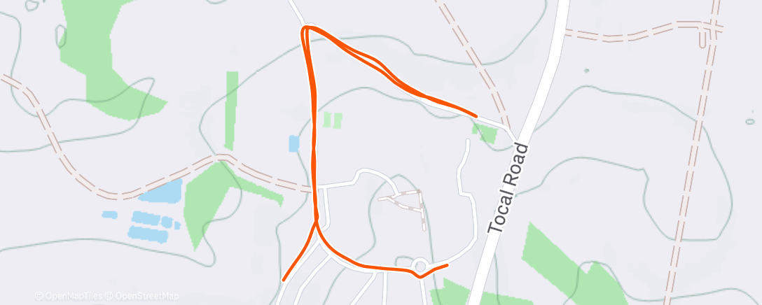 Map of the activity, Morning Walk