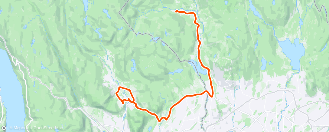 Map of the activity, Sørkedalen med Jørgen