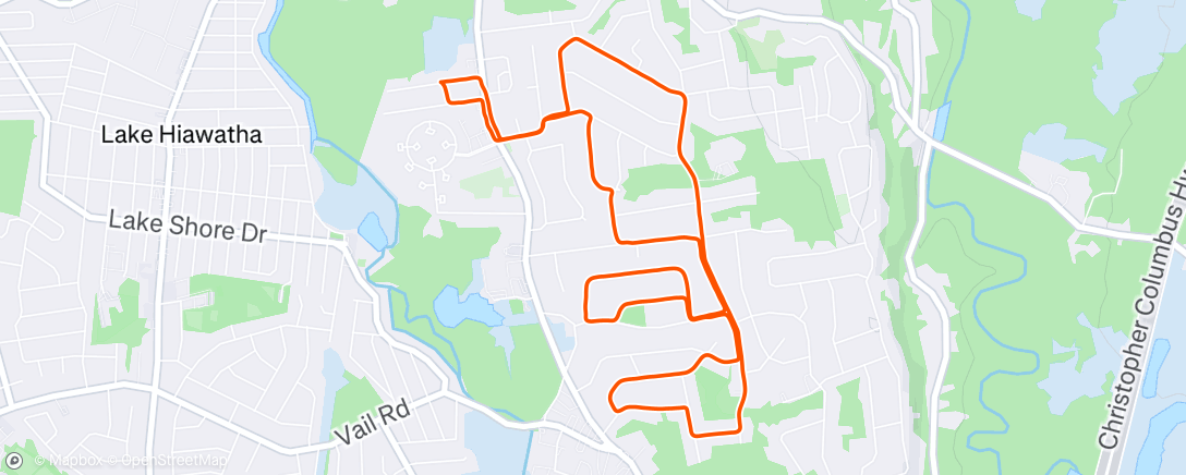 Map of the activity, Lunch Run ☀️