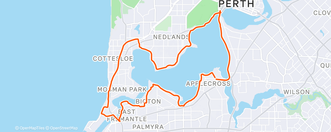Map of the activity, Morning Ride
