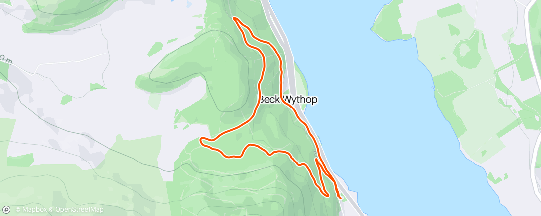 Map of the activity, Lunch lap