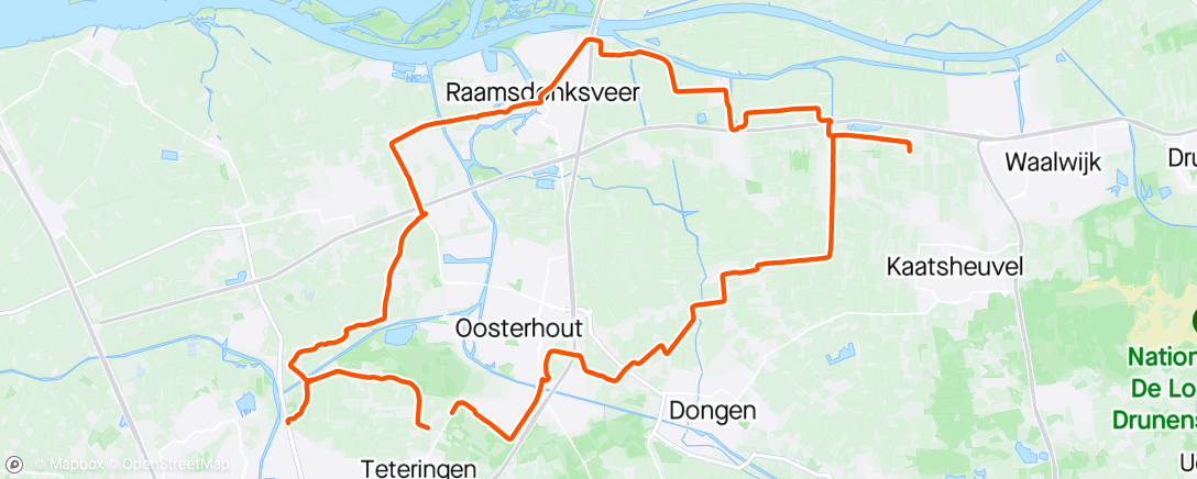Map of the activity, 24.007 Teteringen Hardlopen
