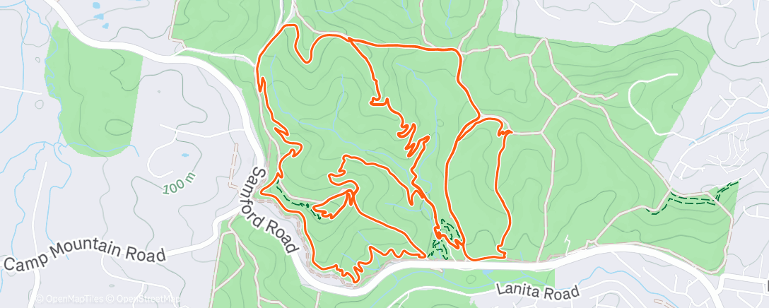 Map of the activity, Morning Activity