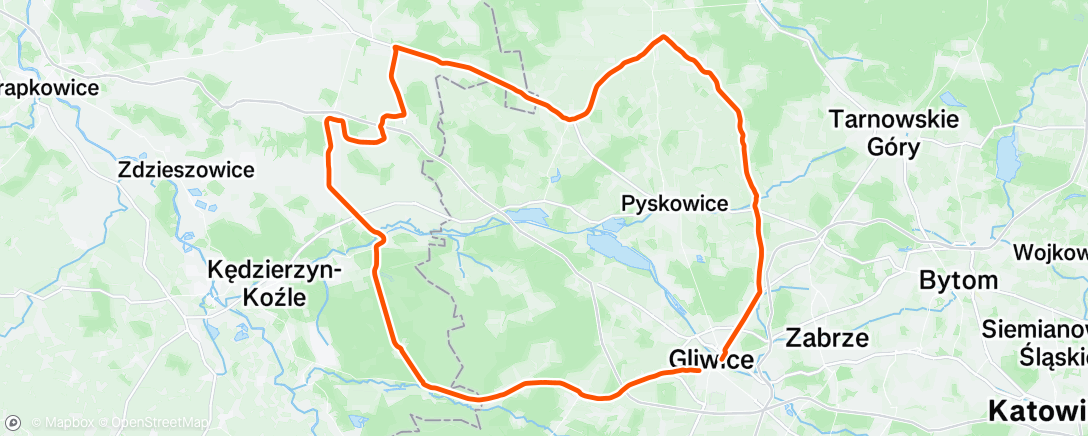 Map of the activity, Morning Ride