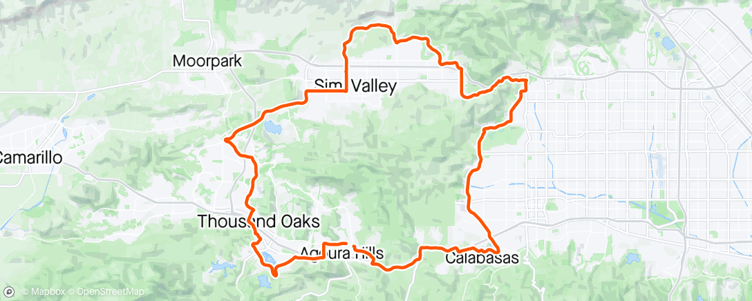 Map of the activity, Serious Cycling Big Sky CCW