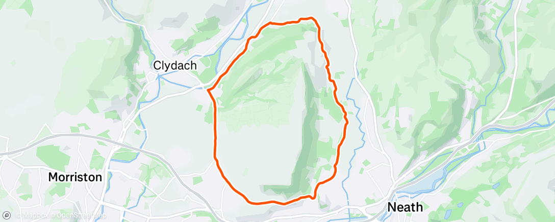 Map of the activity, Morning Run