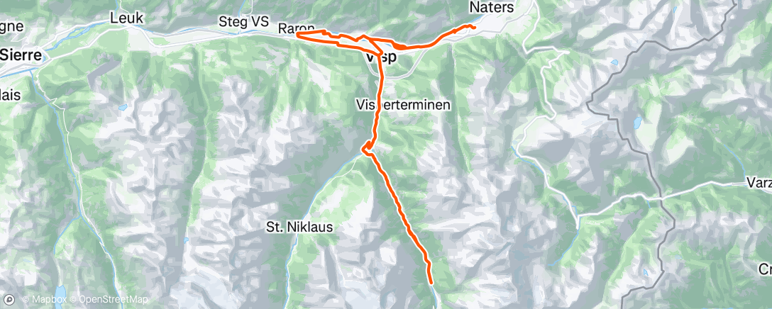 Map of the activity, Fahrt am Nachmittag