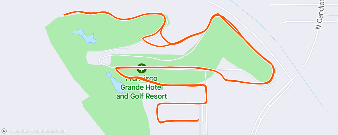 Map of the activity, Tuesday in Casa Grande.