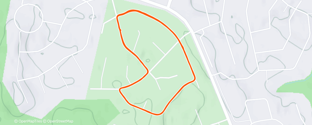 Map of the activity, Evening Walk