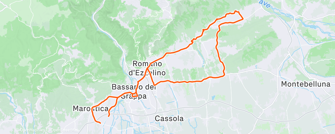 Карта физической активности (Cycling)