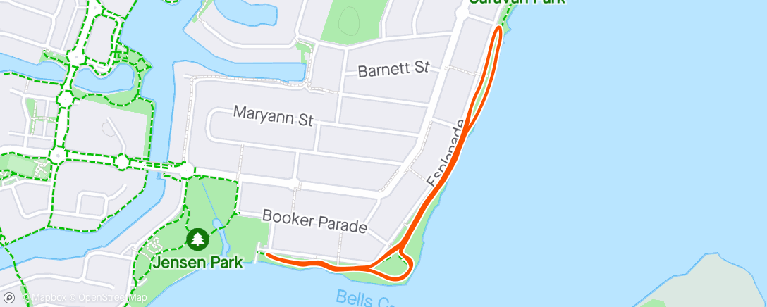 Mapa de la actividad (GB parkie #105 2.5km effort 2.5 km walk run)