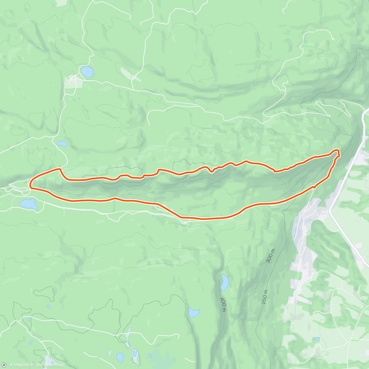 Kaart van de activiteit “8.4 km gåtur over Eggekollene sammen med Lisbeth”