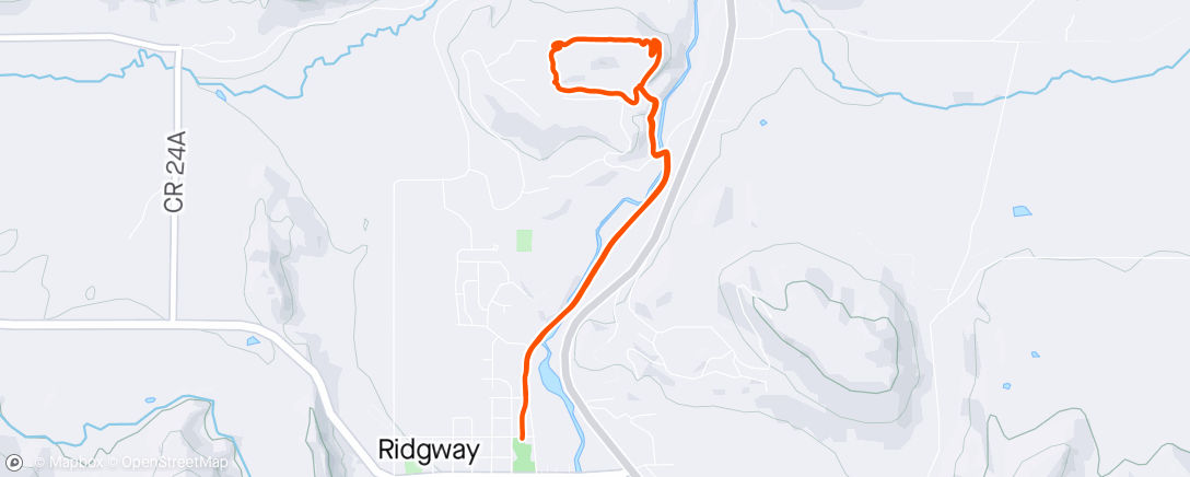 Map of the activity, Boot Hill with Ouray Trail Runners
