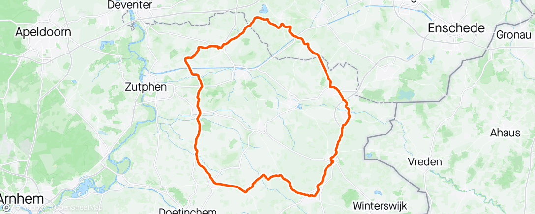 Map of the activity, Vrijdagmiddag ritje