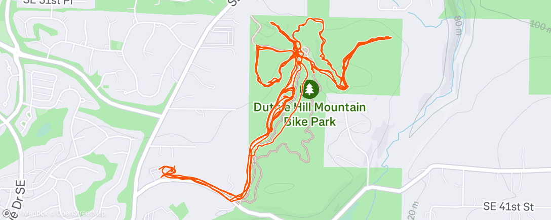 Map of the activity, Duthie fun