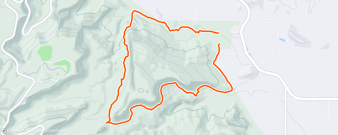 Map of the activity, Morning Run - recovery