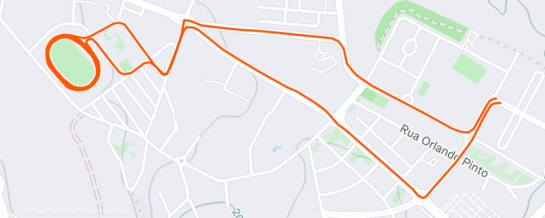 Map of the activity, Evening Ride