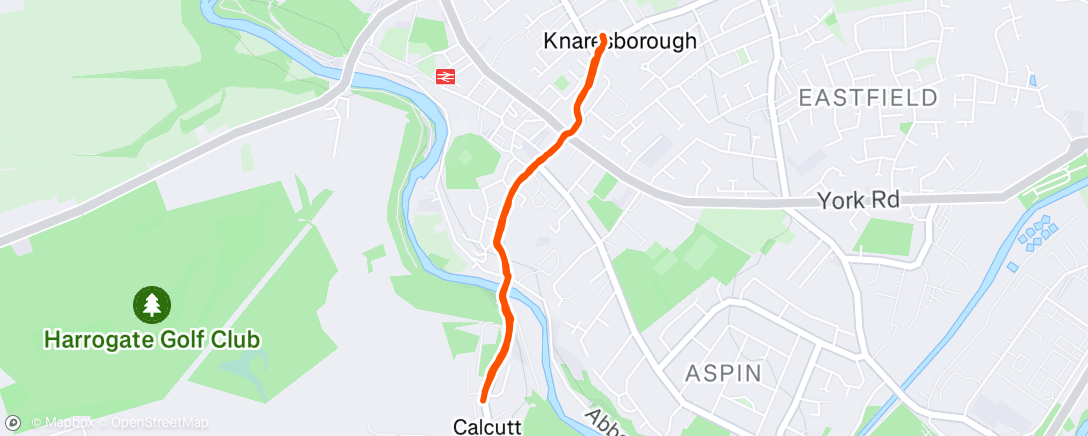 Map of the activity, Afternoon Walk