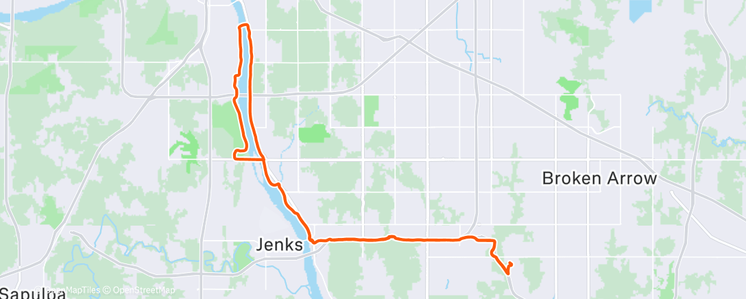 Map of the activity, Afternoon Ride