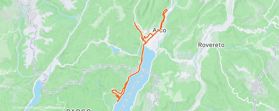 Map of the activity, Strada della Forra Z3