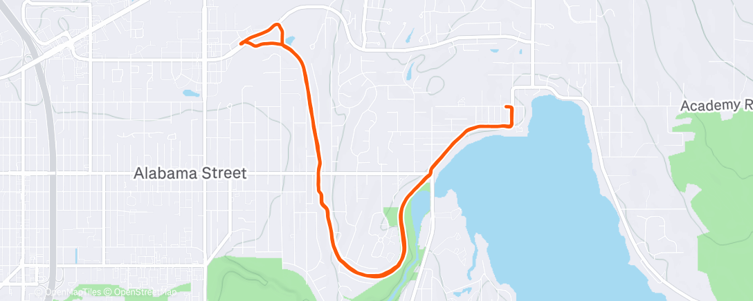 Map of the activity, Lunch Run