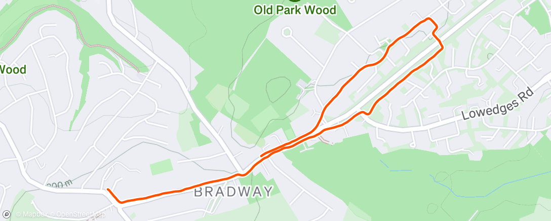 Map of the activity, Post Xmas old man trundle 1