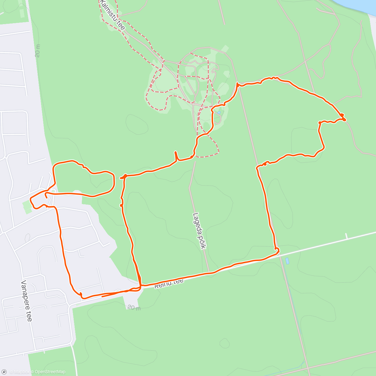 Mapa de la actividad (Evening Trail Run - TON orienteerumine - Püünsi)