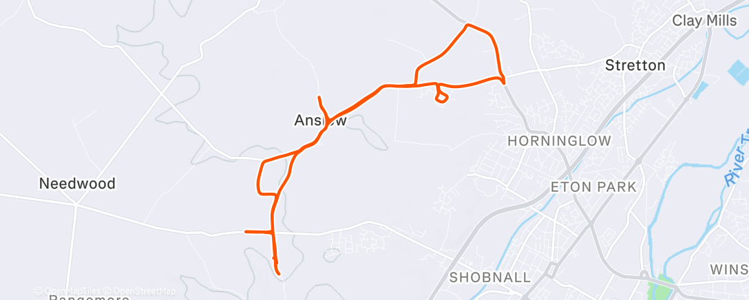 Карта физической активности (Morning Run)