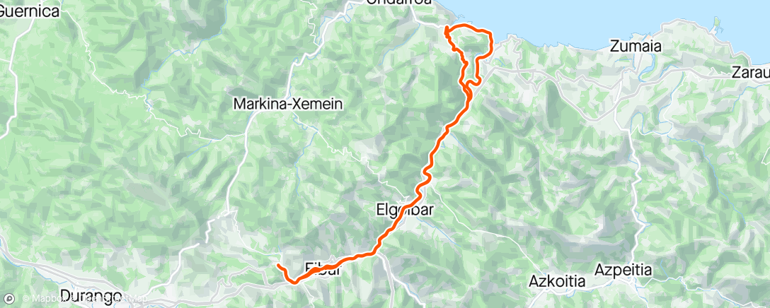 Map of the activity, Bicicleta viendo la Valenciaga 🚲