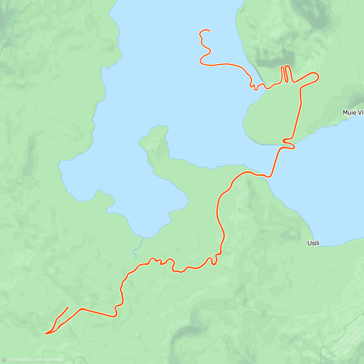 Mapa de la actividad (Zwift - Tour of Fire and Ice in Watopia)