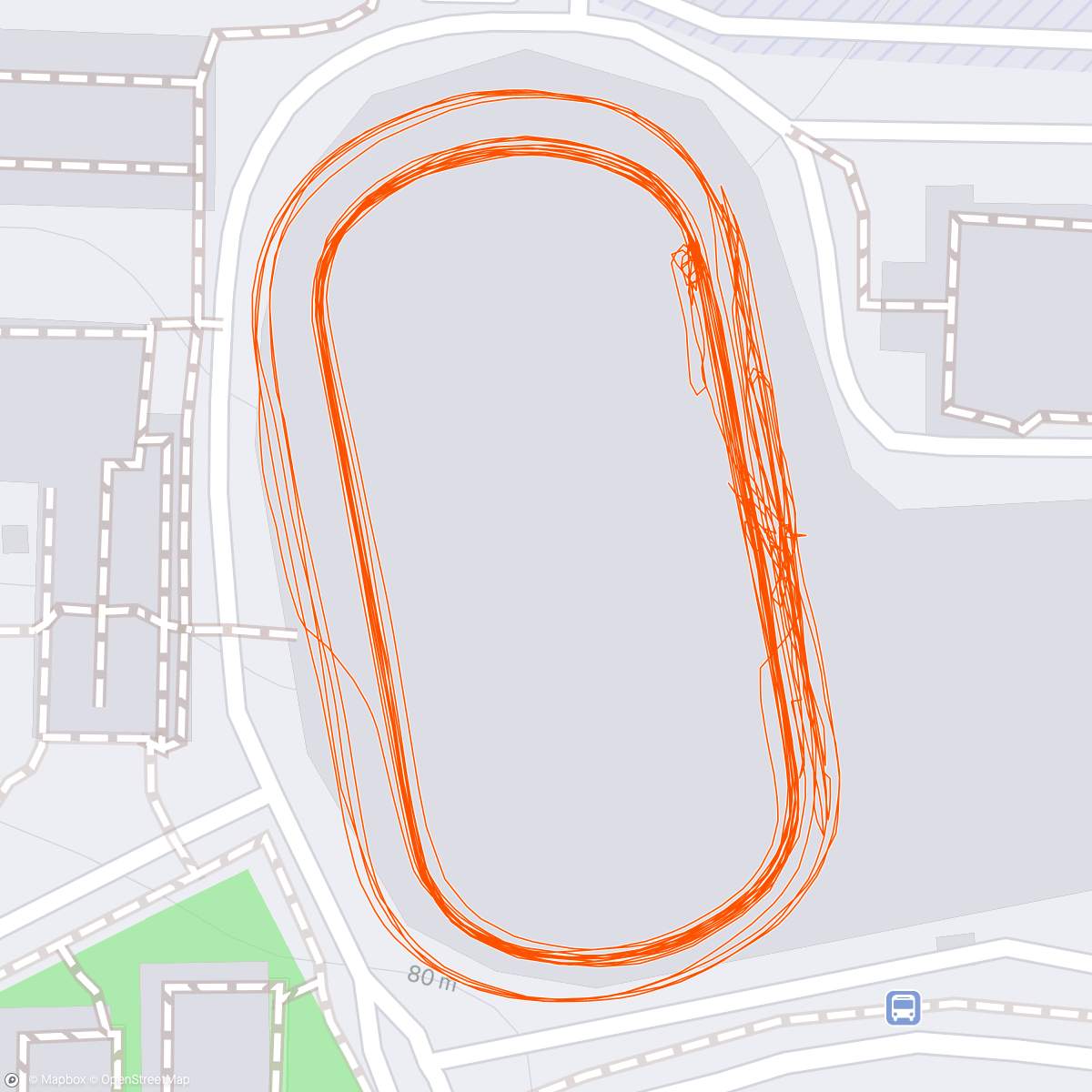 Map of the activity, Morning Run