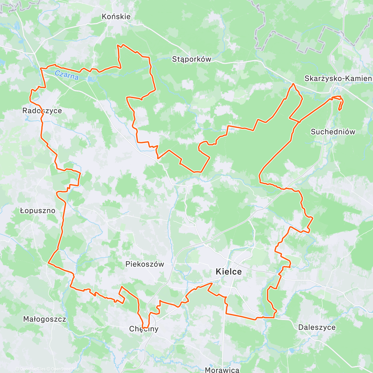 Map of the activity, Wataha Droga do Piekła