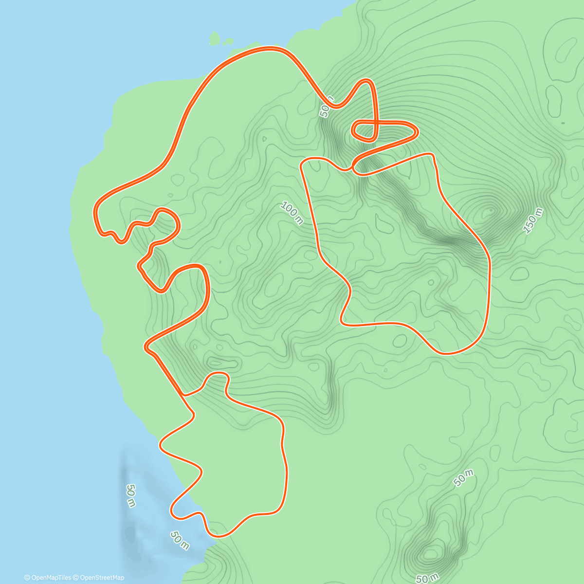 Map of the activity, Zwift - Loop de Loop in Watopia