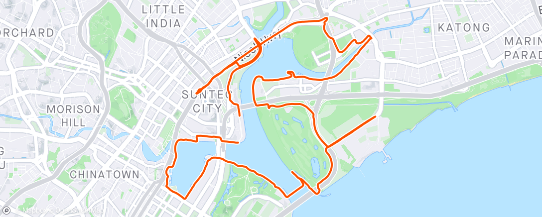 Map of the activity, 2XU HM